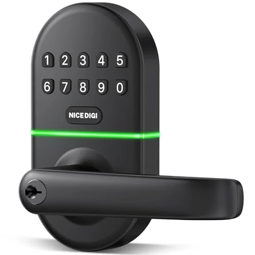 Smart Keypad Door Lock with Handle - Rank 5 in Best Keyless Door Lock of 2025