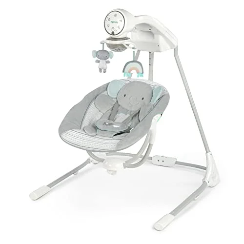 Ingenuity InLighten Baby Swing Van Elephant - Rank 10 in Best Baby Swing of 2025