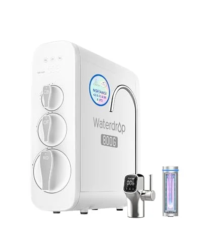 Waterdrop G3P800 Tankless RO System - Rank 2 in Best Under Sink Reverse Osmosis of 2025