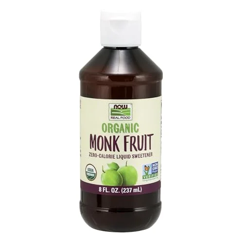 NOW Foods Organic Monk Fruit Liquid Sweetener - Rank 10 in Best Monk Fruit of 2025