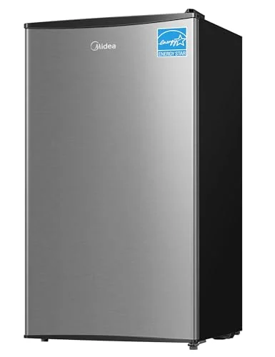 Midea 3.3 Cu Ft Compact Refrigerator Silver - Rank 10 in Best Mini Refrigerator of 2025