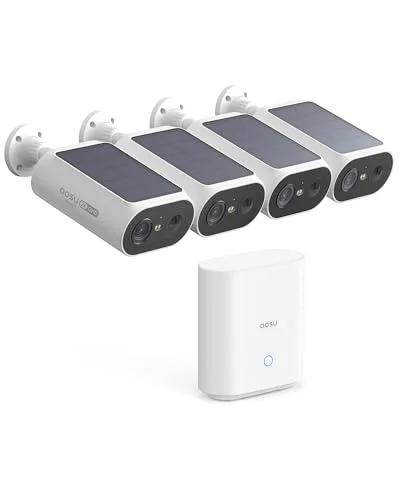 AOSU Solar Wireless Outdoor Security Cameras Kit - Rank 4 in Security Cameras of 2025