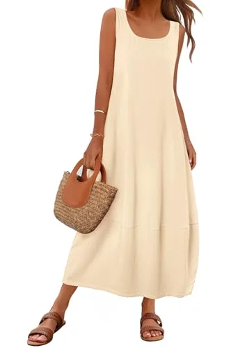 MEROKEETY Women's Maxi Sundress 2025 - Rank 2 in Amazon’s Best Beachwear Deals Are Going Fast—Don’t Miss Out! 🏖️