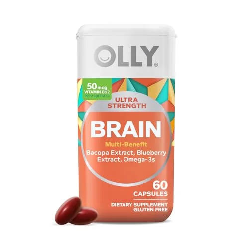 OLLY Ultra Strength Brain Support Softgels - Rank 3 in Best Brain Vitamins of 2025