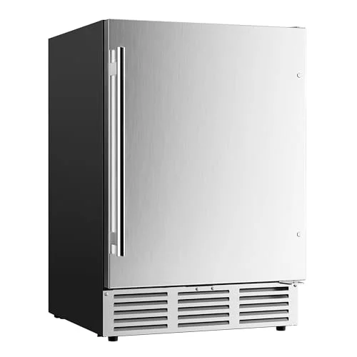 EUHOMY 24-Inch Beverage Refrigerator, 180 Can - Rank 2 in Best Outdoor Mini Fridge of 2025