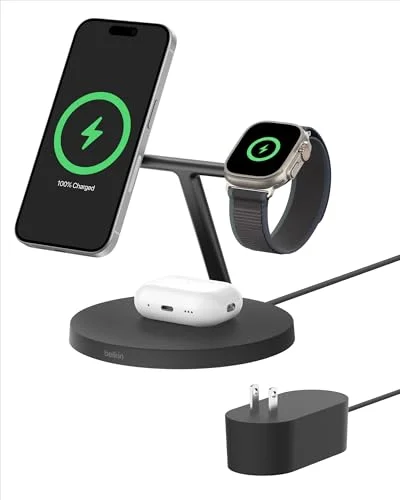 Belkin MagSafe 3-in-1 Wireless Charger - Rank 6 in Best Iphone Charging Station of 2025