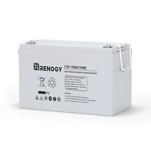 Renogy AGM Deep Cycle 12V 100Ah Battery - Rank 8 in Best Deep Cycle Marine Batteries of 2025