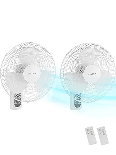 Pelonis 16" Wall Mount Fan, 2 Pack - Rank 7 in Best Wall Mounted Fans of 2025