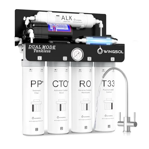 Wingsol Dual Mode Alkaline UV RO System - Rank 7 in Best Ro Water Filter System of 2025