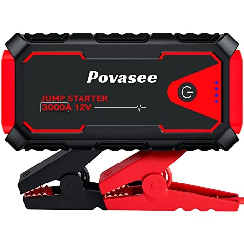 Povasee 3000A Peak Car Jump Starter - Rank 10 in Car Battery Starters