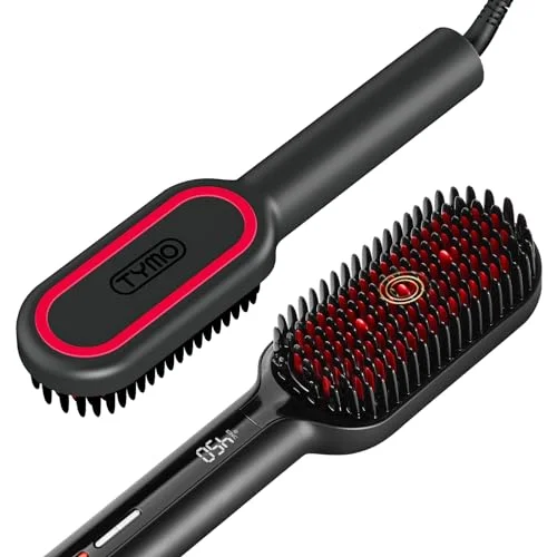 TYMO Ionic Hair Straightener Brush - Rank 6 in Best Hot Comb of 2025