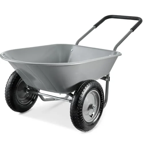 Best Choice Dual-Wheel Utility Garden Cart - Rank 2 in Best Wheelbarrows of 2025