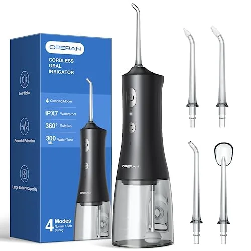 Operan Cordless Water Flosser 300ml Black - Rank 8 in Best Water Flosser of 2025