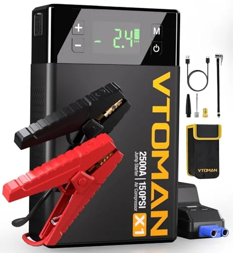 VTOMAN X1 Jump Starter and Air Compressor - Rank 10 in Best Jump Starter With Air Compressor of 2025