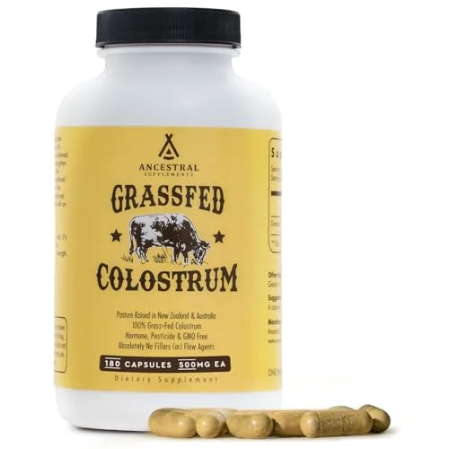 Ancestral Supplements Grass Fed Beef Colostrum, 3000 mg - Rank 8 in Best Colostrum Supplements of 2025