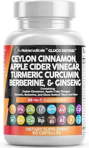 Clean Nutraceuticals Ceylon Cinnamon & Turmeric Complex - Rank 7 in Best Appetite Suppressant of 2025
