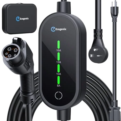 Ecogenix Level 1-2 EV Charger 2024 - Rank 4 in Best J1772 Charger of 2025