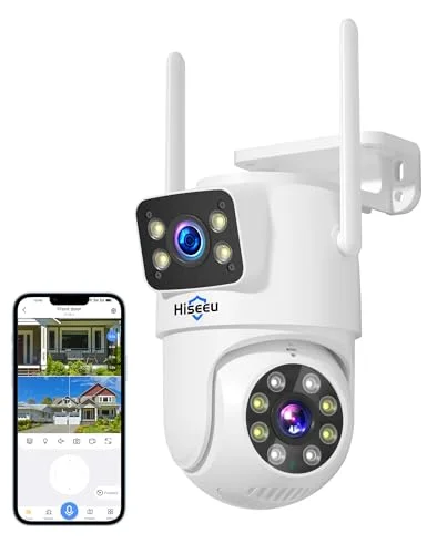Hiseeu Dual Lens PTZ Outdoor Security Camera - Rank 9 in Security Cameras of 2025