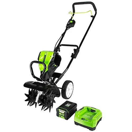 Greenworks Pro 80V Cultivator with Battery and Charger - Rank 6 in Best Power Tillers of 2025