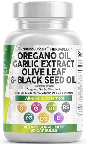 Oregano Oil Immune & Digestive Support Supplement - Rank 6 in Best Oregano Oil of 2025