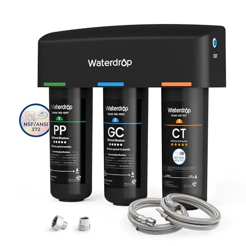 Waterdrop TSA Under Sink Water Filter System - Rank 6 in Best Water Sink Purifier of 2025