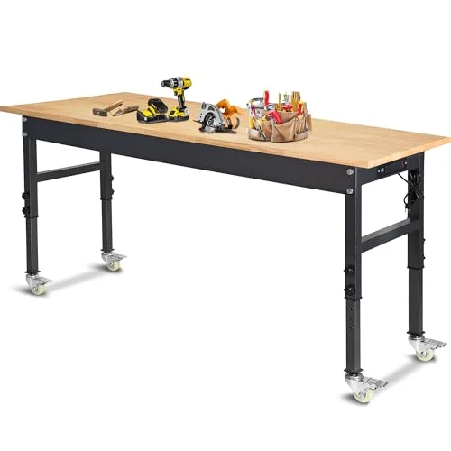 Polar Aurora Adjustable Workbench with Power Outlet - Rank 5 in Best Workbench of 2025