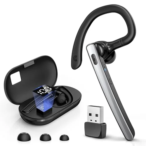 TERUNSOUl Bluetooth Headset V5.3 - Rank 1 in Best Bluetooth Earpiece of 2025