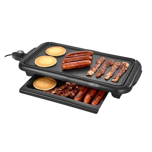 BELLA Electric Griddle with Warming Tray - Rank 9 in Best Griddle of 2025