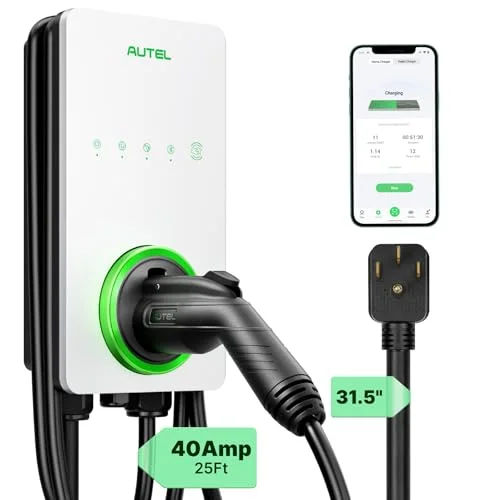 Autel Level 2 EV Charger 40Amp 240V - Rank 5 in Best Electric Charger of 2025