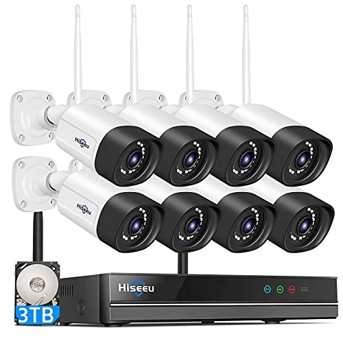 Hiseeu 5MP Wireless Security Camera System - Rank 8 in Best Home Security System of 2025