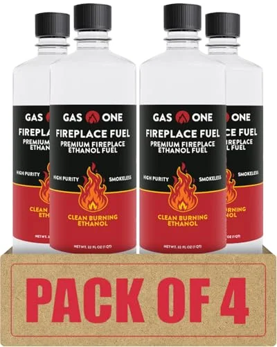 GasOne Bio Ethanol Fuel 32oz 4-Pack - Rank 7 in Best Tabletop Fire Pit of 2025