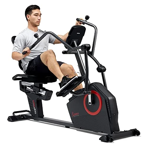 Sunny Health & Fitness Recumbent Cross Trainer Bike SF-RBE4886SMART - Rank 6 in Best Recumbent Bike For Seniors of 2025