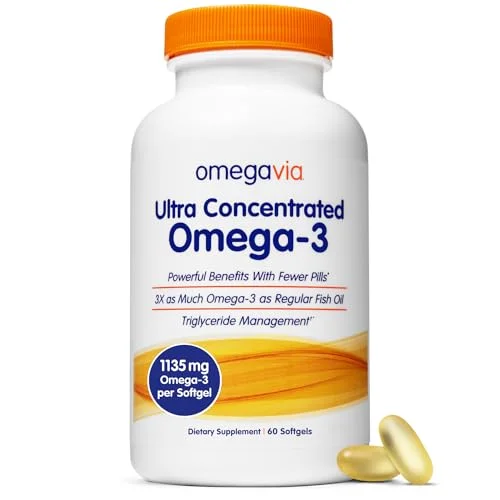 OmegaVia Ultra Concentrated Omega 3 Fish Oil - Rank 5 in Best Fish Oil Omega 3 Supplements of 2025