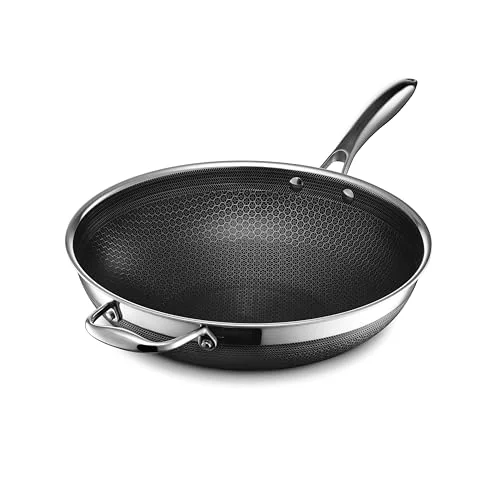 HexClad 12-Inch Hybrid Nonstick Wok - Rank 2 in Best Hexclad Cookware of 2025