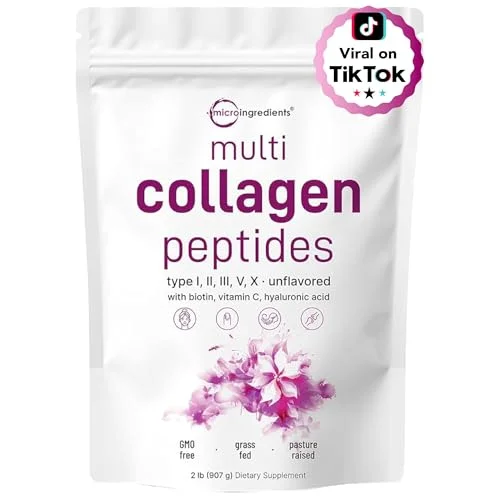 Micro Ingredients Multi Collagen Protein Powder, 2 Pounds - Rank 3 in Best Collagen For Women of 2025