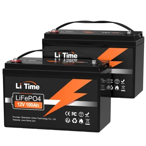 Litime 12V 100Ah LiFePO4 Battery (2-Pack) - Rank 2 in Best Rv Batteries of 2025