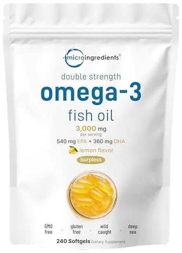 Omega 3 Fish Oil Softgels 3,000mg - Rank 4 in Best Fish Oil Supplements of 2025