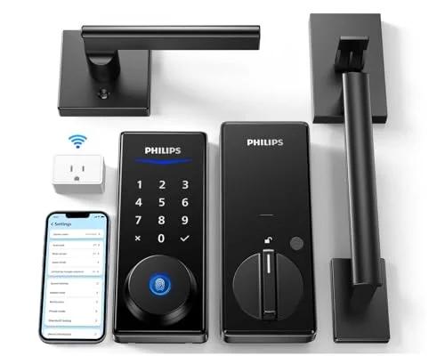 Philips Wi-Fi Smart Lock with Handle - Rank 4 in Best Smart Door Locks of 2025