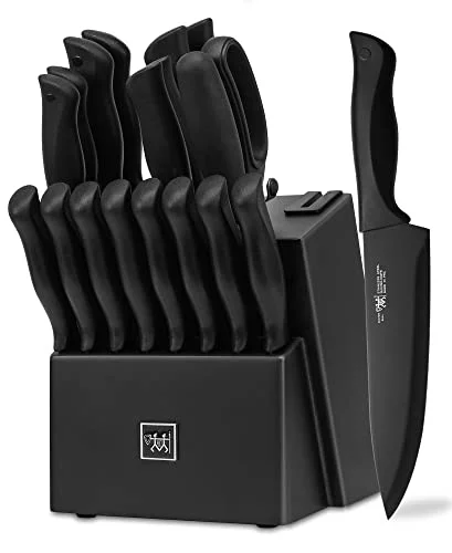 Hunter.Dual 19-Piece Self-Sharpening Kitchen Knife Set - Rank 4 in Best Knife Set of 2025