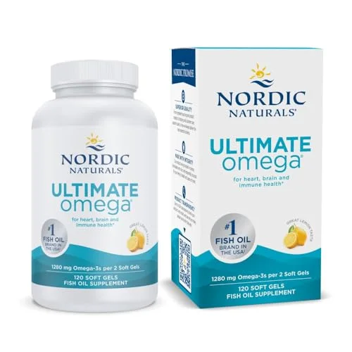 Nordic Naturals Ultimate Omega Lemon 120 Soft Gels - Rank 7 in Best Fish Oil Supplements of 2025