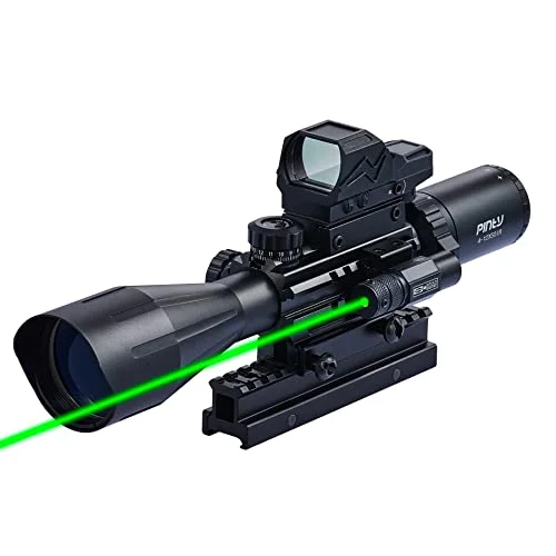 Pinty 4-12x50 Scope Combo for Rifles - Rank 4 in Best Gun Scopes of 2025
