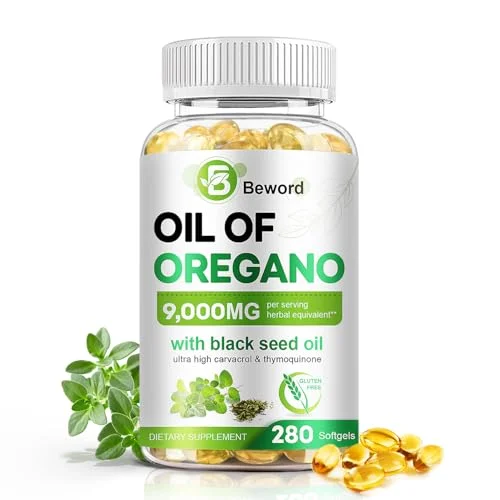 Beword Oregano Oil Supplement with Black Seed - Rank 8 in Best Oregano Oil of 2025
