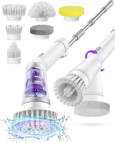 Electric Spin Scrubber, Cordless Cleaning Brush IPX7 - Rank 4 in Best Electric Spin Scrub of 2025