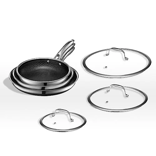 HexClad Hybrid Nonstick Fry Pan Set - Rank 7 in Best Hexclad Set of 2025