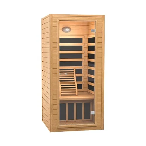 Real Relax Canadian Hemlock Wood Sauna - Rank 4 in Best Infrared Sauna of 2025