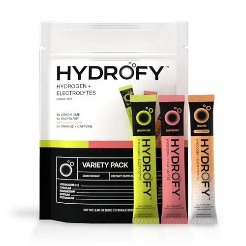 Hydrofy Hydrogen Water Electrolyte Drink Mix Variety Pack - Rank 3 in Best Magnesium Varieties of 2025