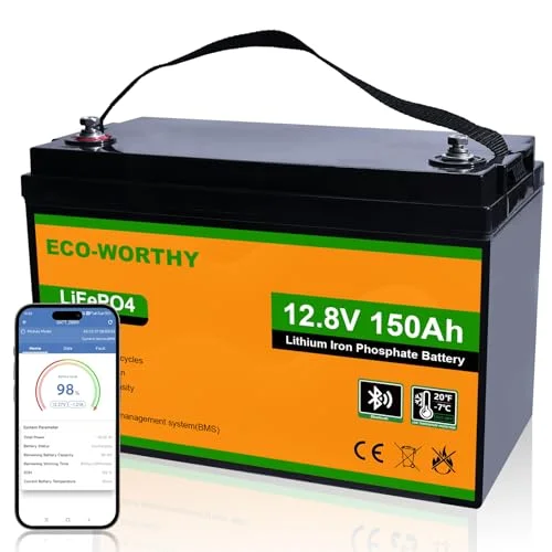 ECO-WORTHY 12V 150AH Bluetooth LiFePO4 Battery - Rank 3 in Best Rv Batteries of 2025