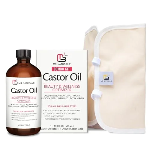 Pure Castor Oil Pack Kit - Rank 10 in Best Organic Castor Oil of 2025