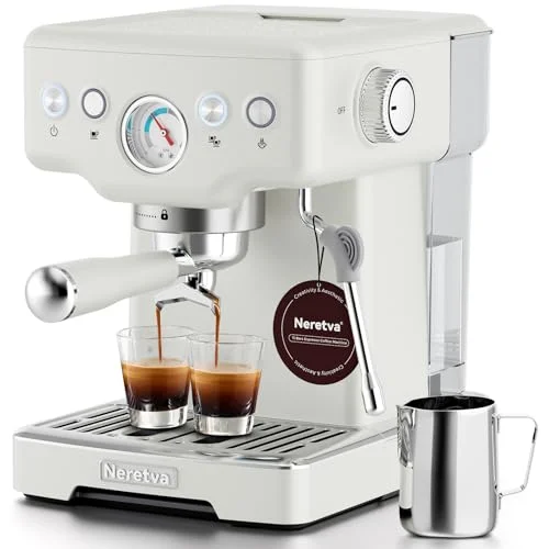 Neretva Espresso Machine with Milk Frother - Rank 8 in Best Esspresso Machine of 2025