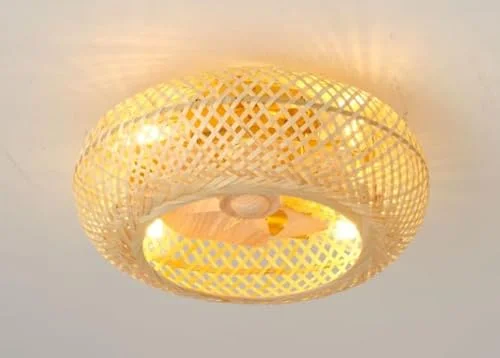 Bamboo Caged Ceiling Fan with Lights - Rank 6 in Best Bladeless Ceiling Fan of 2025